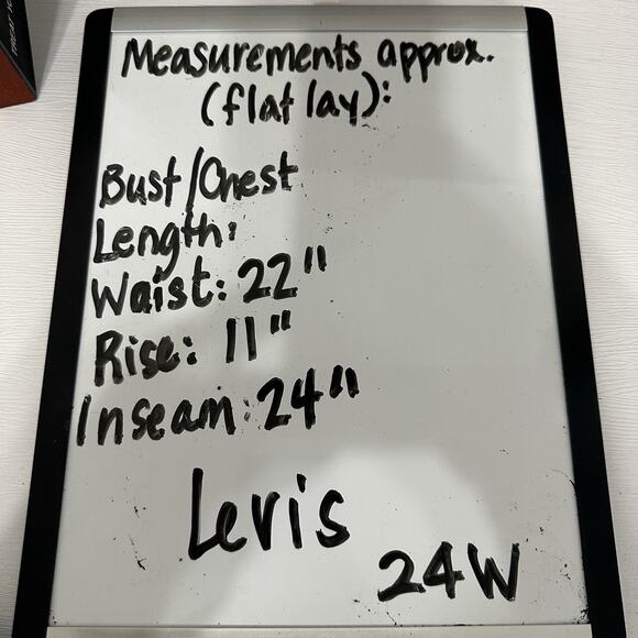 Levis Jeans Womens 24W Classic Straight High Rise Light Wash Stretch Crop Ankle - Picture 12 of 12